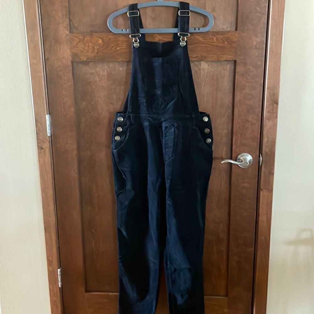 NEW K. Jordan Black Corduroy Overalls - M
